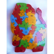 Wooden Block Lion Puzzle Wooden Block Lion Puzzle